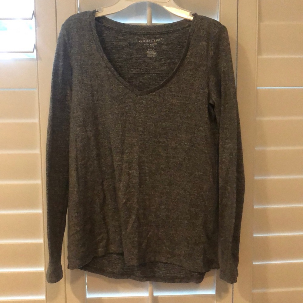 Grey American Eagle Soft & Sexy Longsleeve